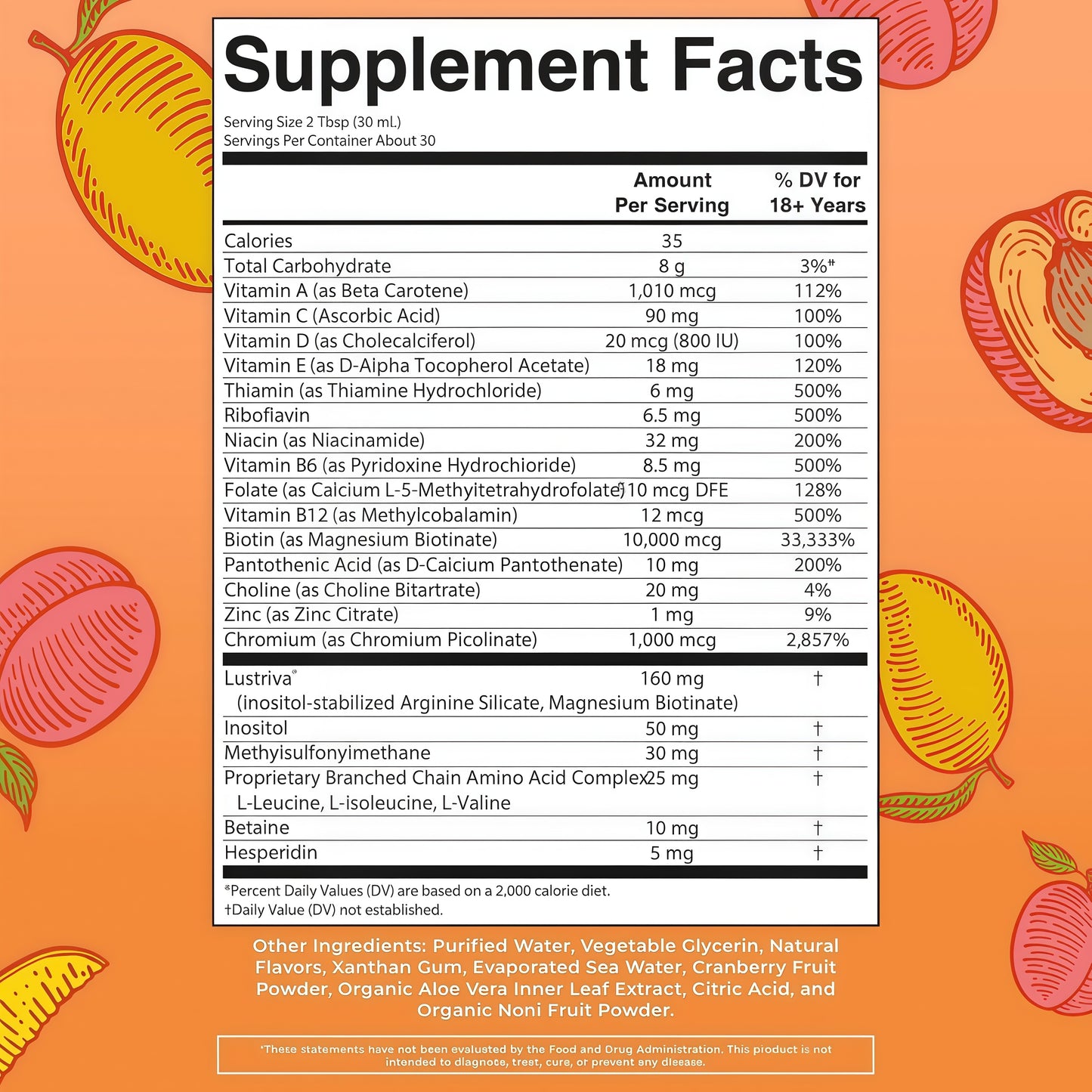 MaryRuth Organics Liquid Multivitamin+Hair Growth | Biotin 10000mcg | Lustriva Hair Growth Supplement | Clinically Tested in Women for Thicker Hair&Facial Wrinkle | Skin Care | Ages 18+